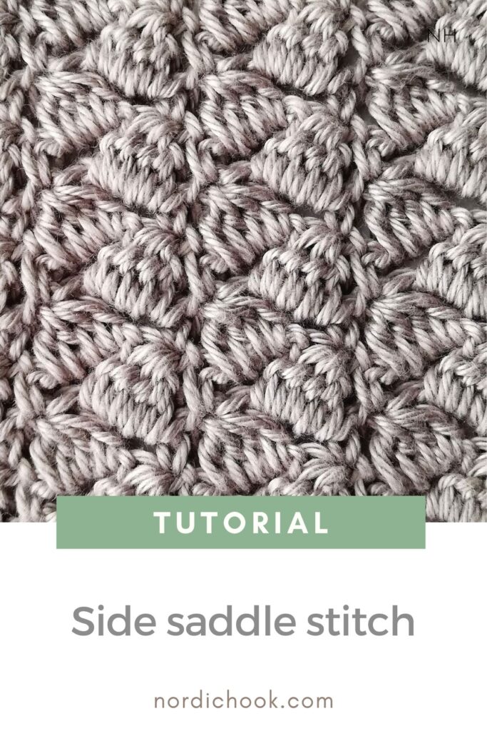 Free crochet tutorial: Side saddle stitch