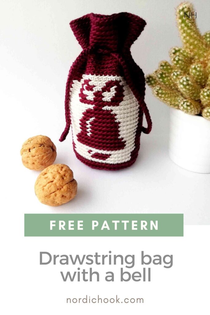 Free pattern: Drawstring bag with a bell