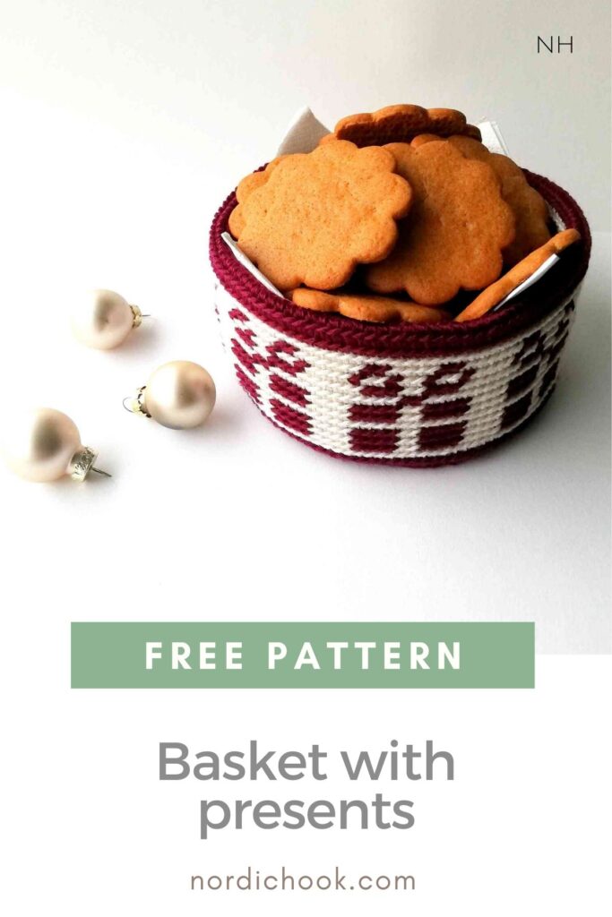 Free crochet pattern: Basket with presents