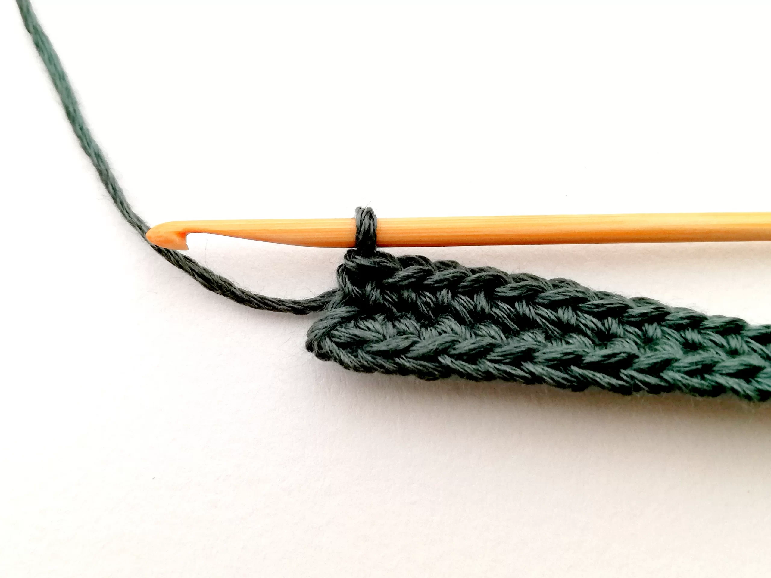 How to start a flat bag, a pot holder and a coaster