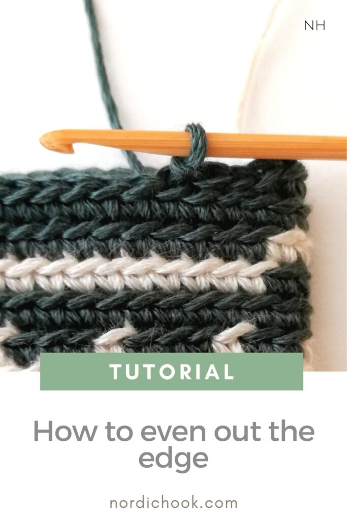 Tutorial: How to even out the edge when you work in continuous rounds in tapestry crochet