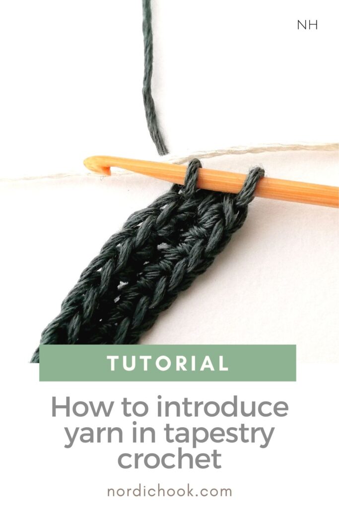 Tutorial: How to introduce yarn in tapestry crochet