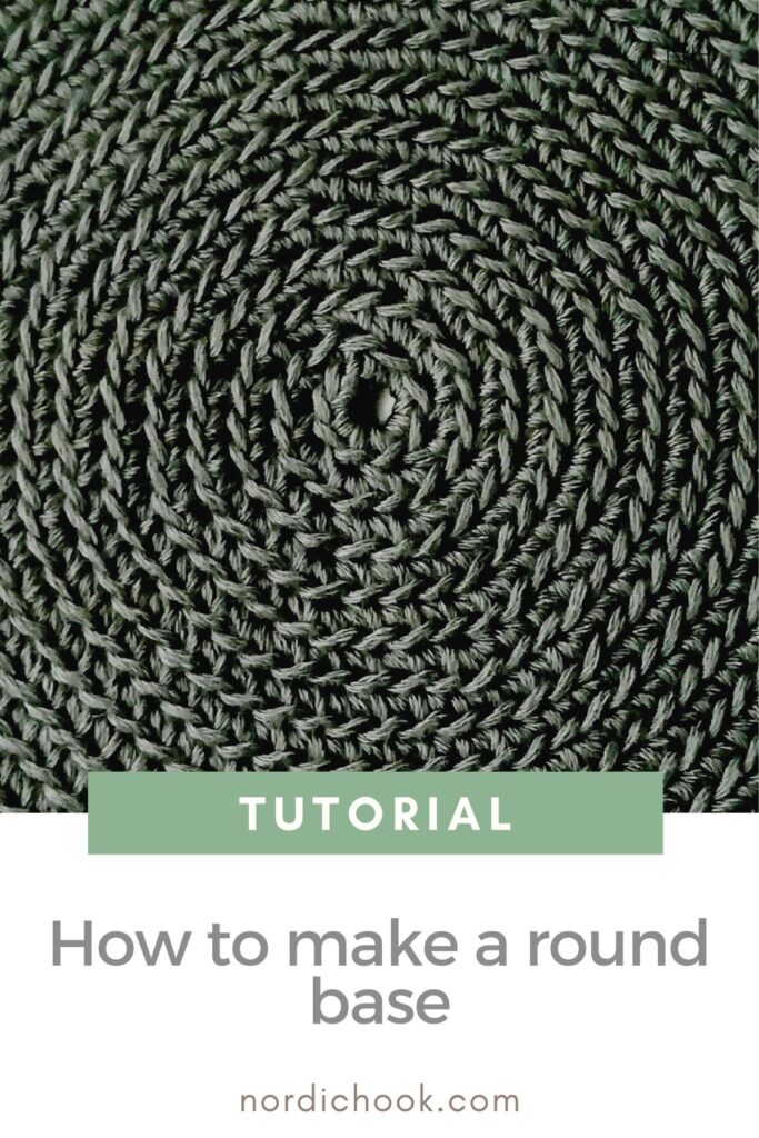 Crochet tutorial: How to make a round base