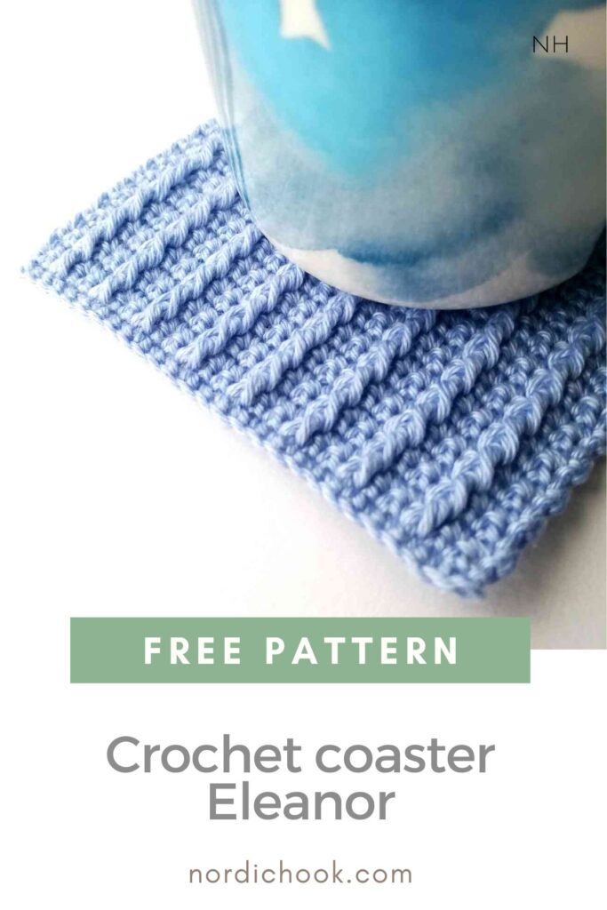 Free crochet pattern: Crochet coaster Eleanor