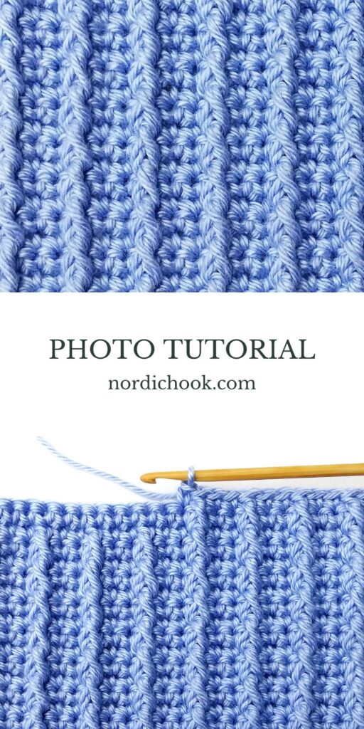 Crochet stitch tutorial: Bar stitch