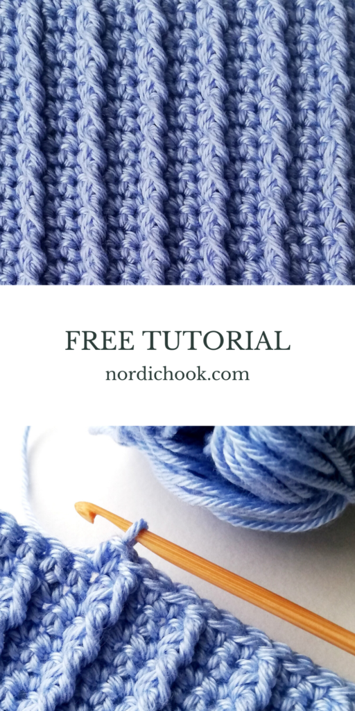 Free crochet tutorial: Bar stitch