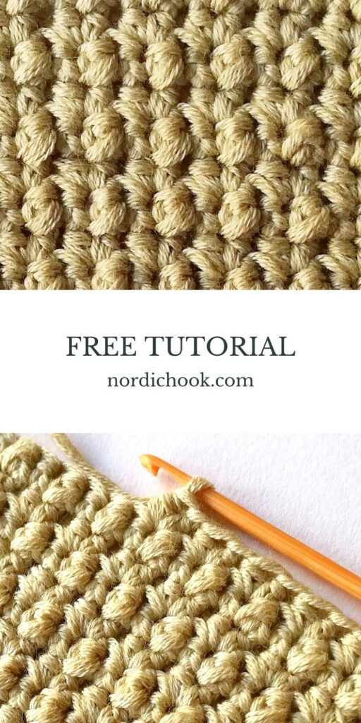 The mayberry stitch - Nordic Hook - Free crochet stitch tutorial