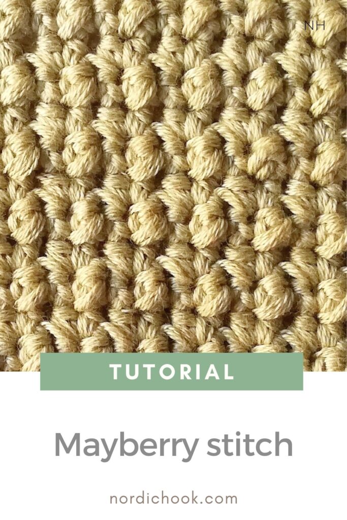 Free crochet tutorial: The mayberry stitch