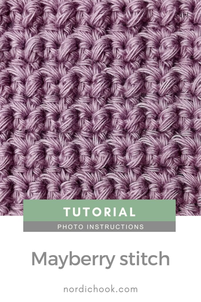 Crochet stitch tutorial: Mayberry stitch