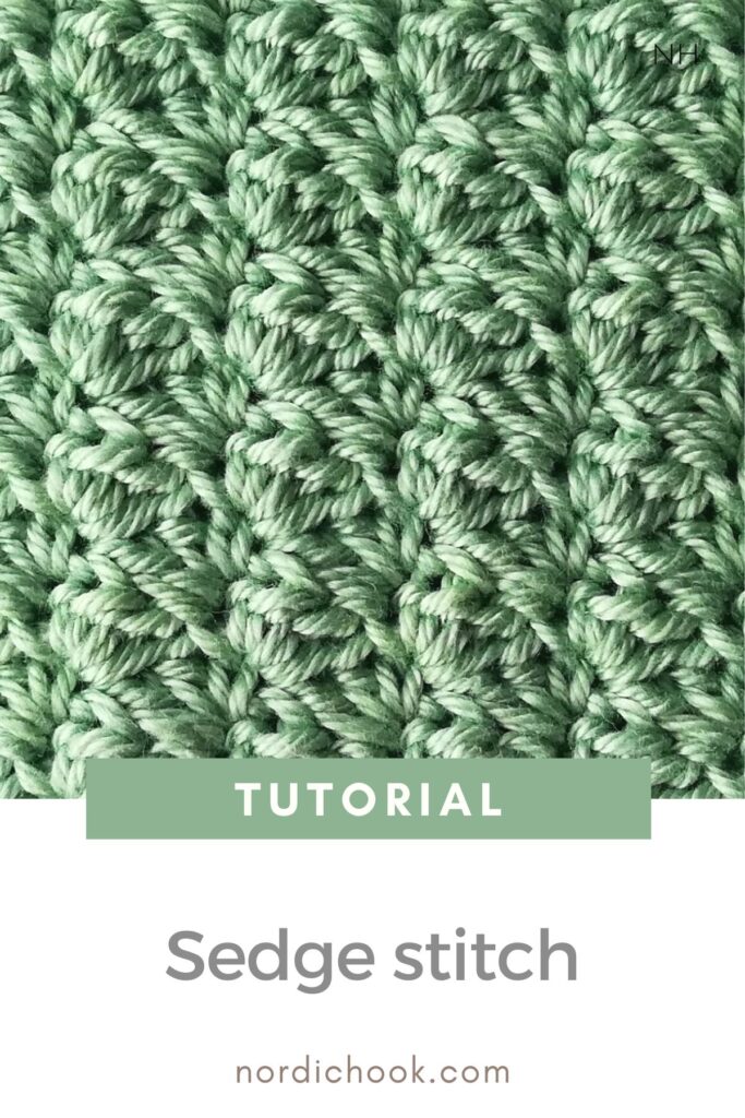 Free crochet tutorial: The sedge stitch