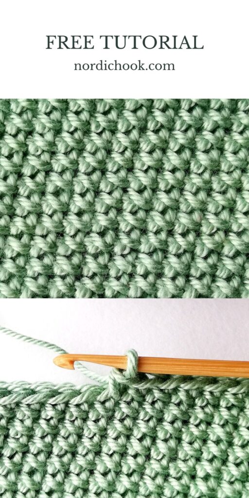Free tutorial: Cross stitch single crochet