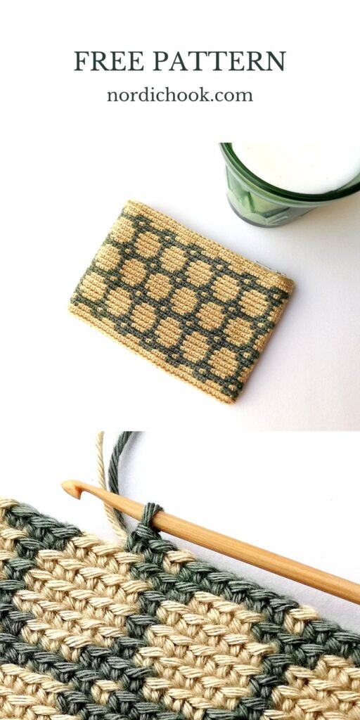 Free pattern: Tapestry crochet zipper pouch Madison