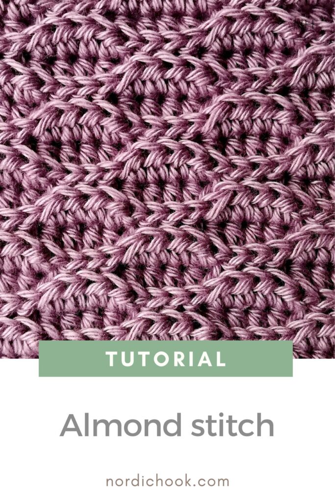 Free crochet tutorial: The almond stitch