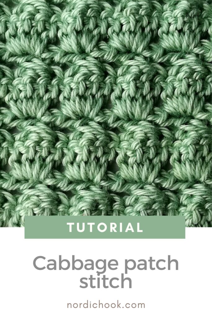 Free crochet tutorial: The cabbage patch stitch