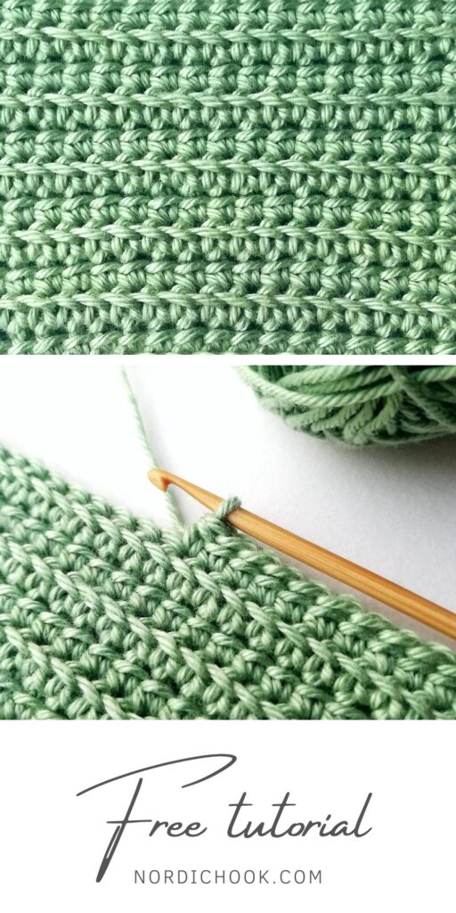 Free crochet tutorial: Linked half double crochet