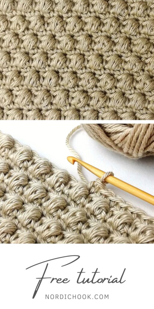 Free crochet tutorial: The pebble stitch