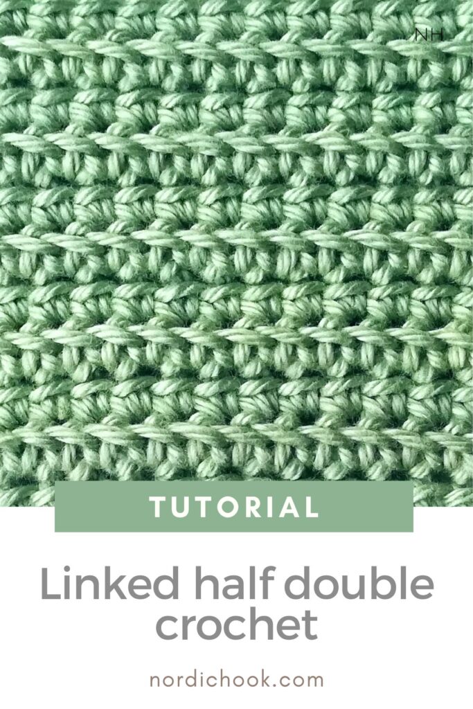 Free crochet tutorial: Linked half double crochet