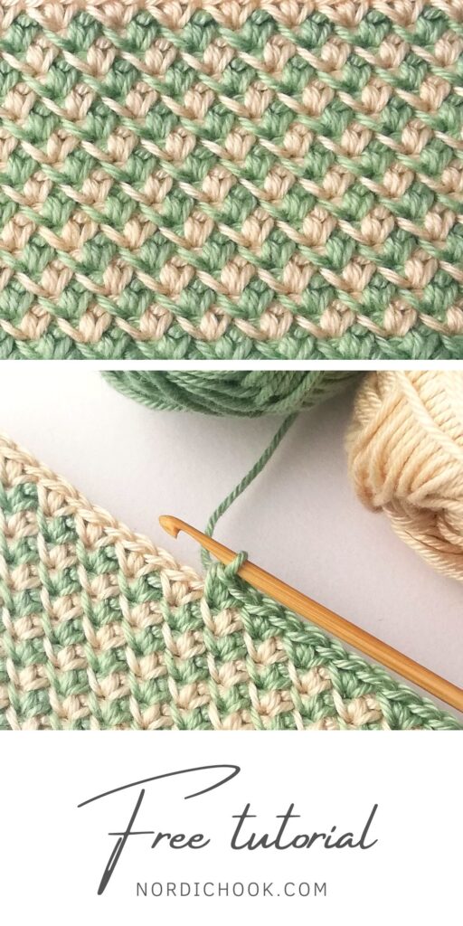 Free crochet tutorial: Two single crochet stitch