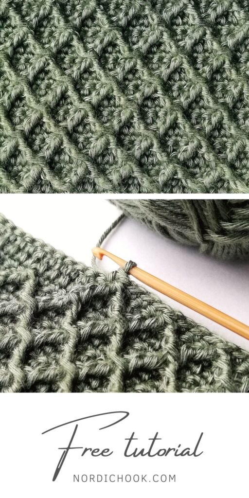 Free crochet tutorial: The diamond stitch