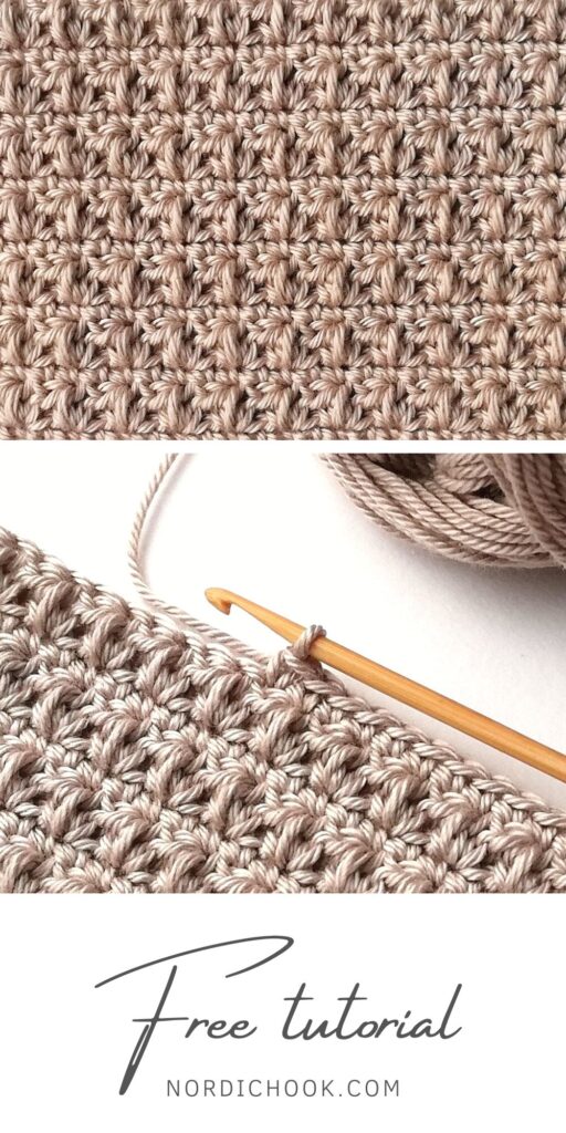 Crochet tutorial: The mixed cluster stitch
