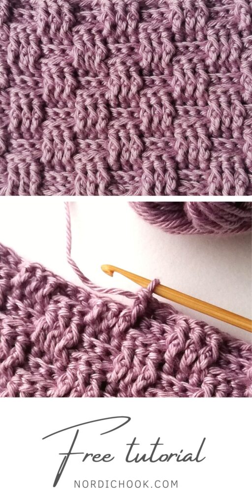 Crochet tutorial: The basket weave stitch