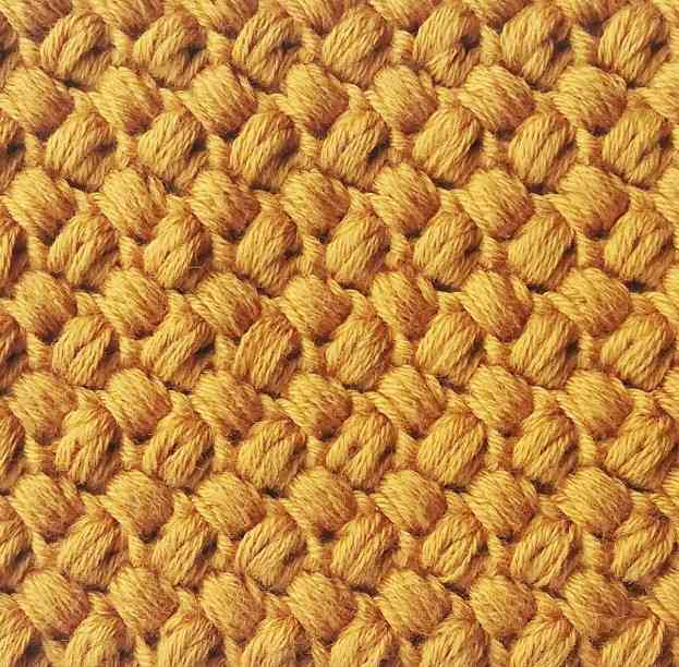 The bean stitch - Nordic Hook - Free crochet stitch tutorial