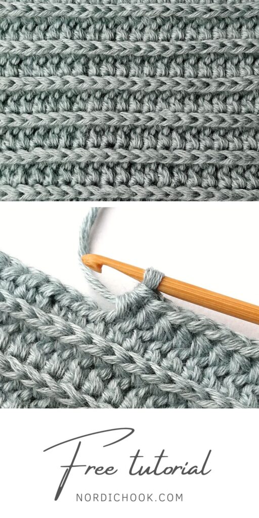Crochet tutorial: The royal ridge stitch