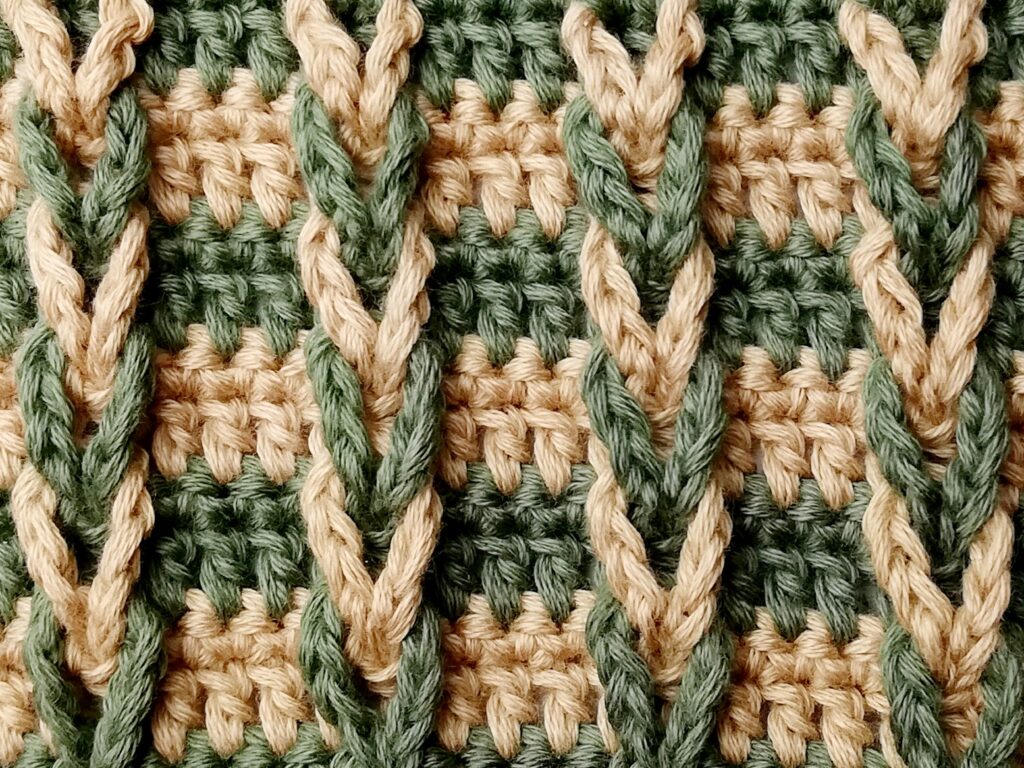 Crochet stitch tutorial: Jacob's ladder stitch