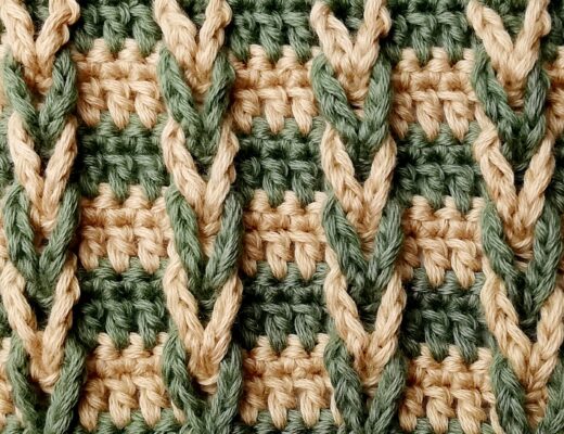 Crochet stitch tutorial: Jacob's ladder stitch
