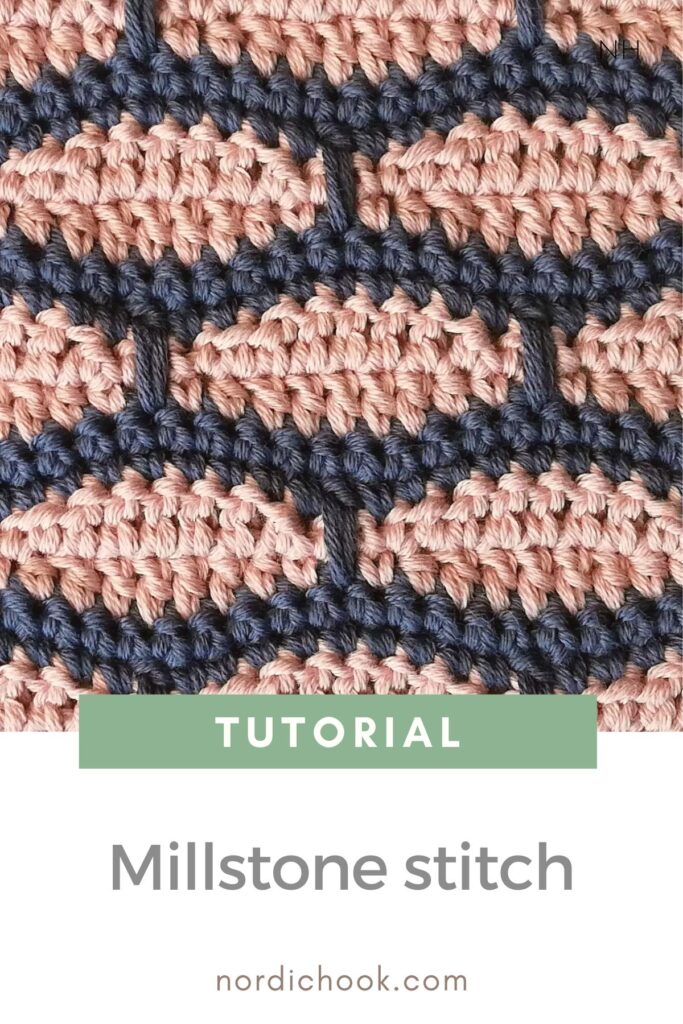 Crochet tutorial: The millstone stitch