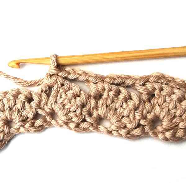 The even diagonal shell stitch - Nordic Hook - Free crochet stitch tutorial
