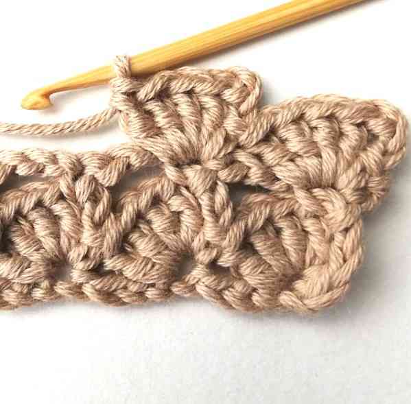The even diagonal shell stitch - Nordic Hook - Free crochet stitch tutorial