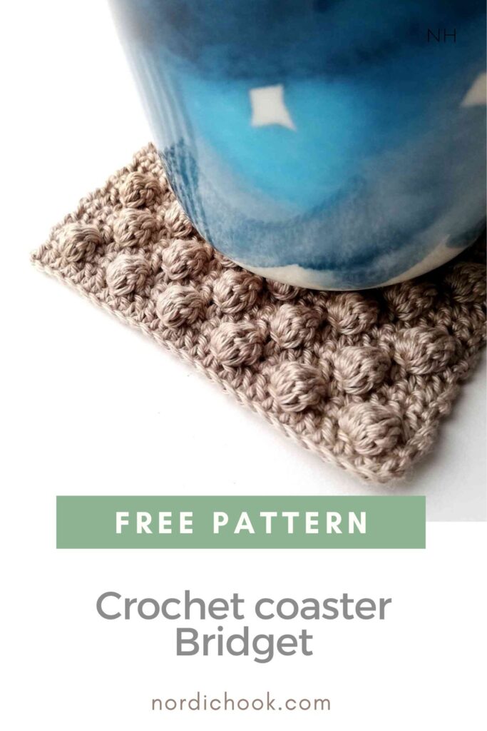 Free crochet pattern: Crochet coaster Bridget