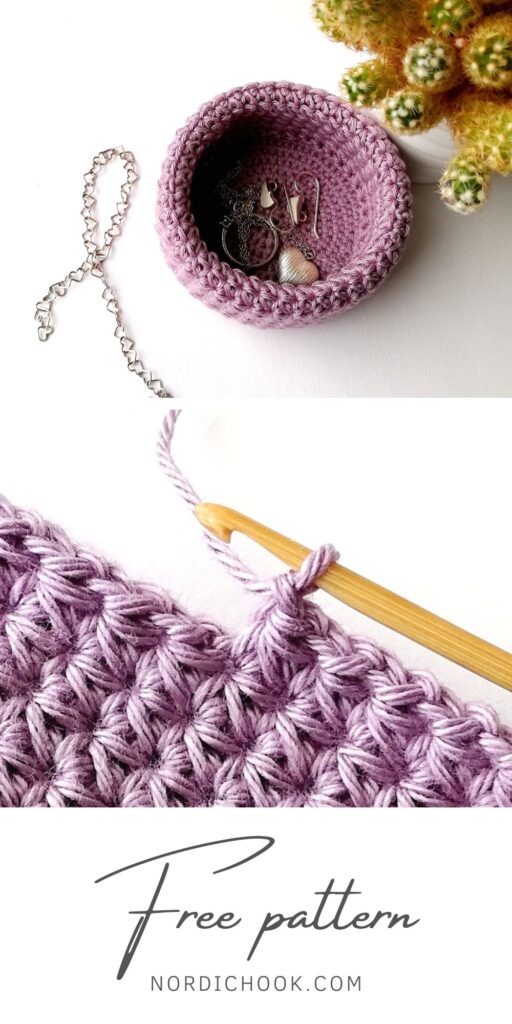 Free crochet pattern: Crochet basket Daisy