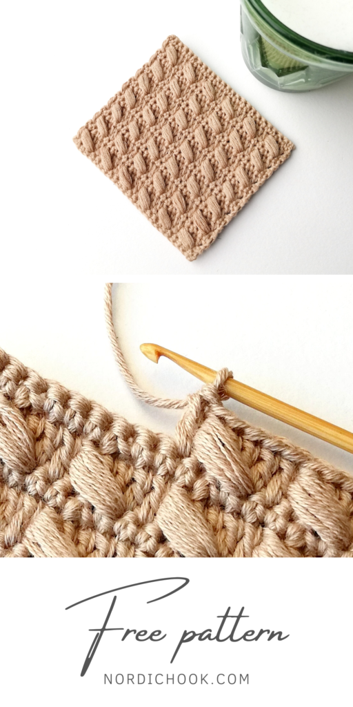 Free crochet pattern: Crochet coaster Abigail