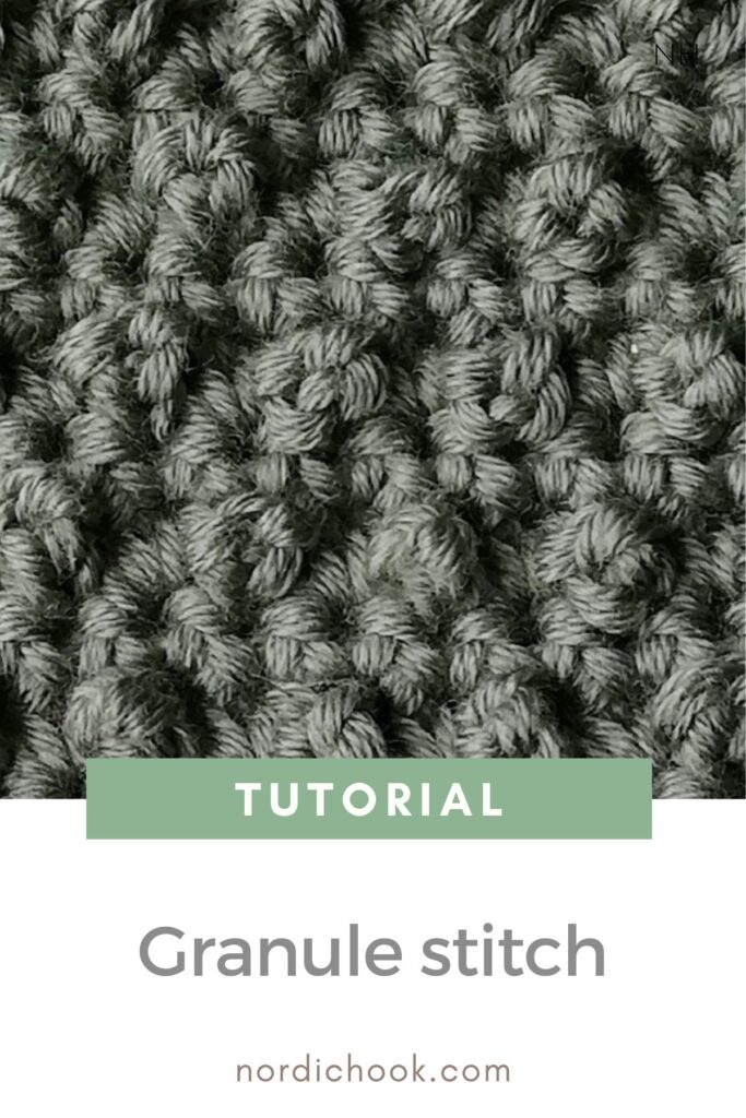 Crochet tutorial: The granule stitch