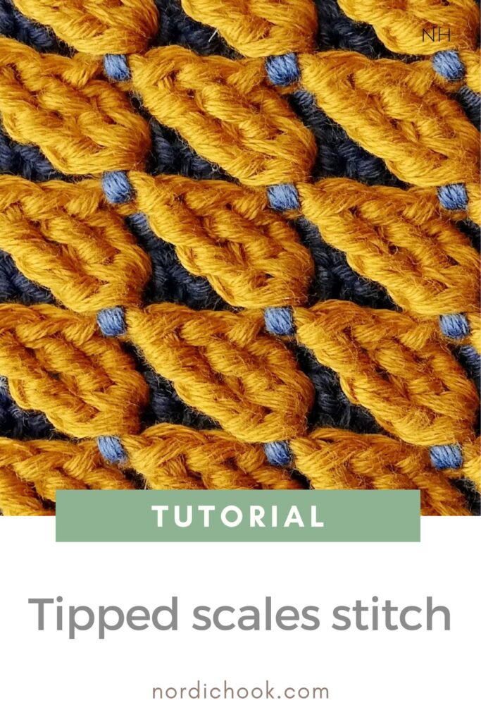 Crochet tutorial: The tipped scales stitch