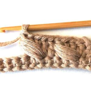 The spiked diagonal puff stitch - Nordic Hook - Free crochet stitch ...