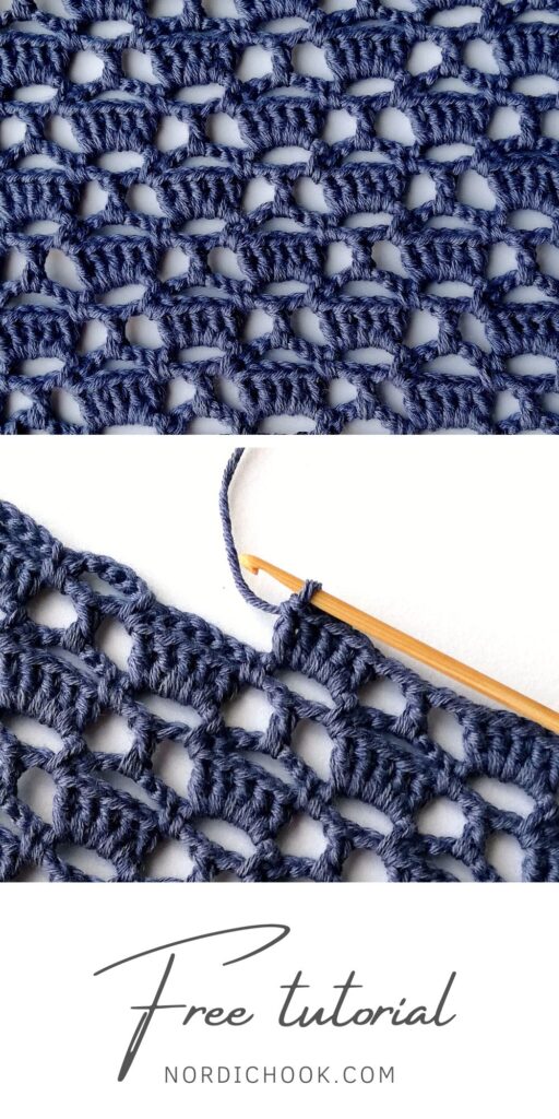 Free crochet tutorial: The lacy block stitch