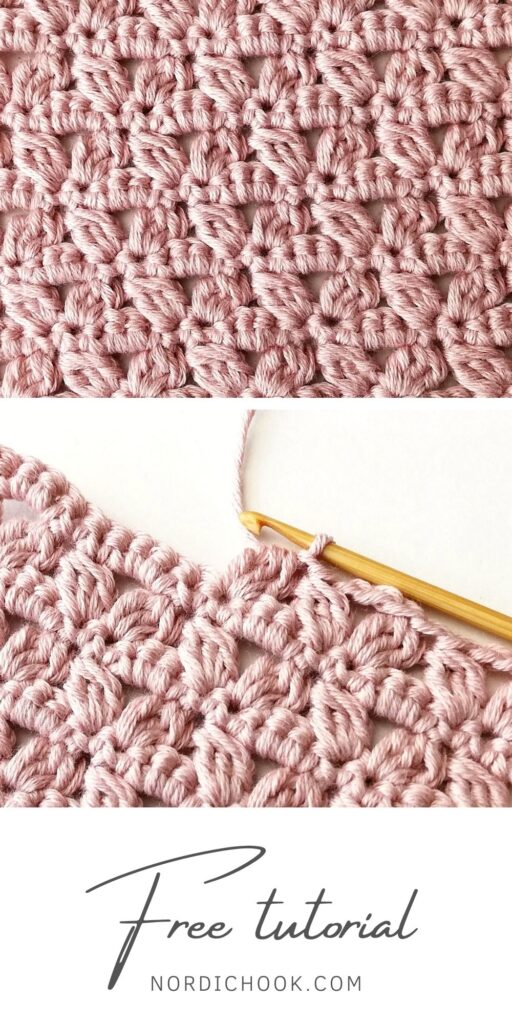 Free crochet tutorial: The cherry blossom stitch