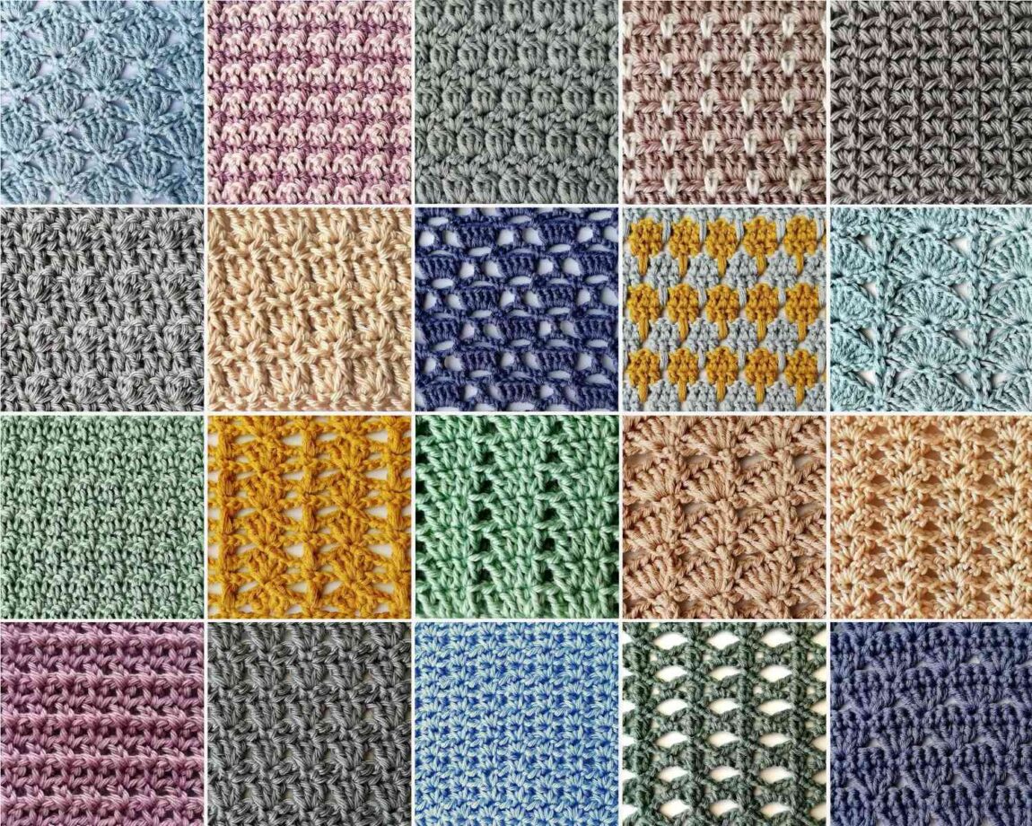 20 beautiful crochet stitches for crochet summer tops