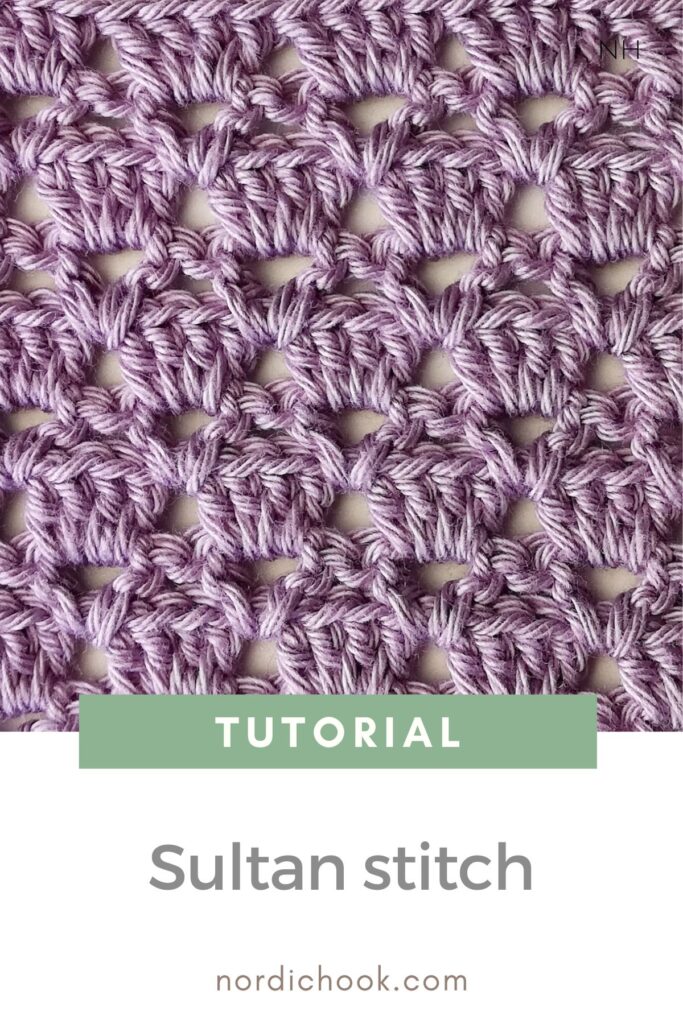 Free crochet tutorial: The sultan stitch