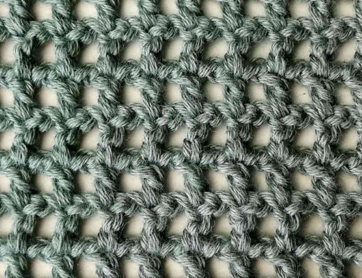 The double crochet mesh stitch