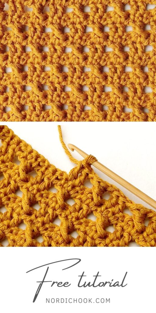 Free crochet tutorial: The woven mesh stitch