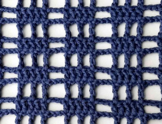 The mixed woven mesh stitch