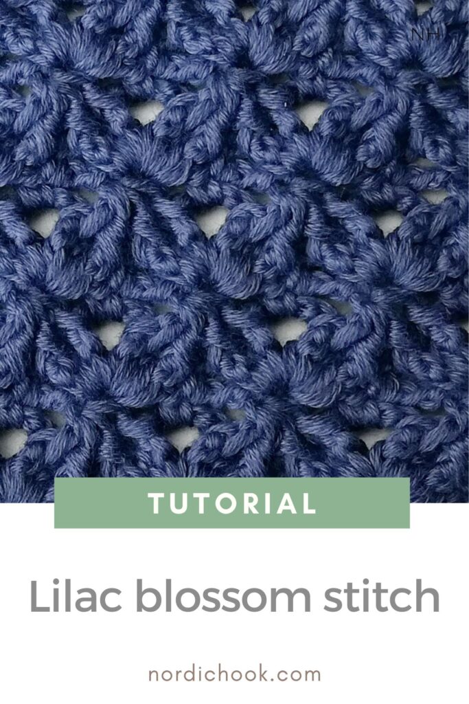 Free crochet tutorial: The lilac blossom stitch