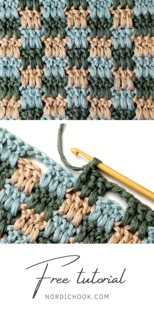 Free crochet tutorial: The interlocking block stitch