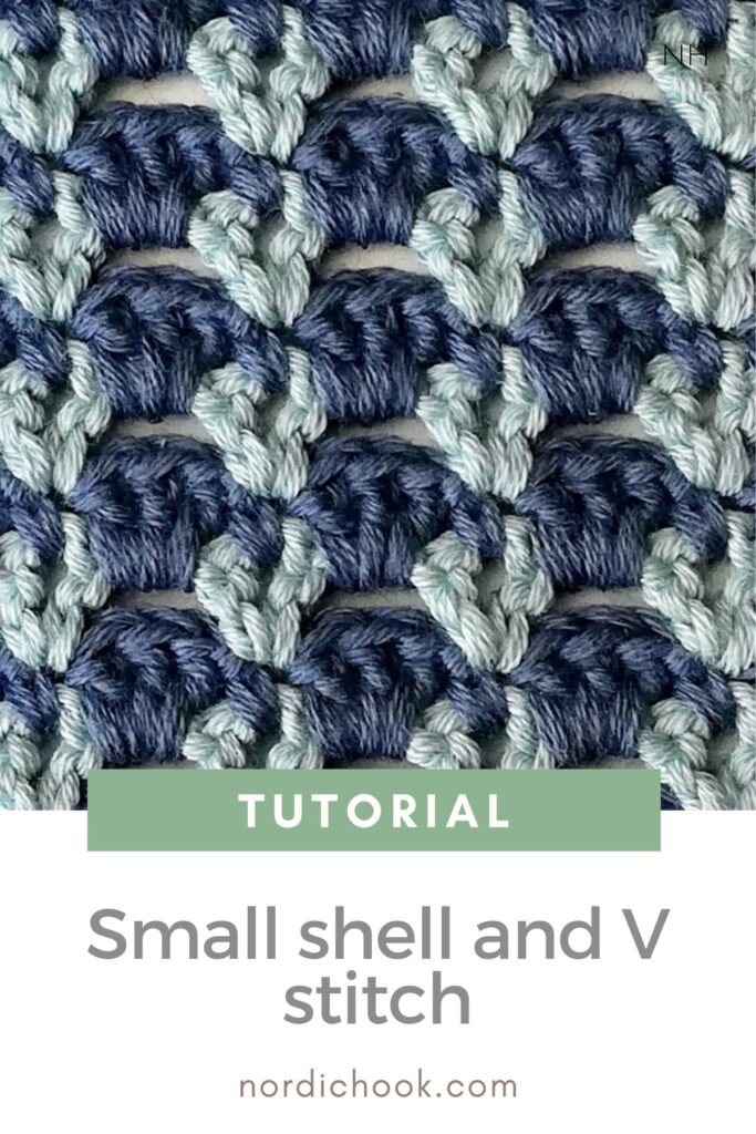 Free crochet tutorial: The small shell and V stitch