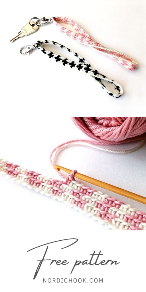 Free crochet pattern: Two easy tapestry crochet keychains