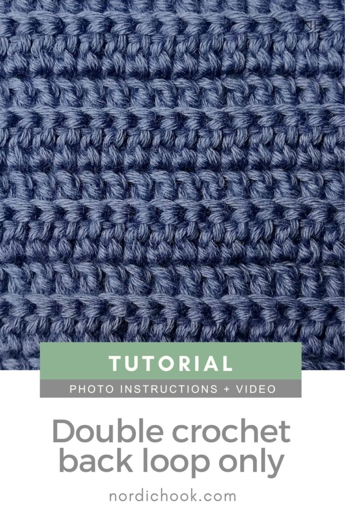 Crochet stitch video tutorial